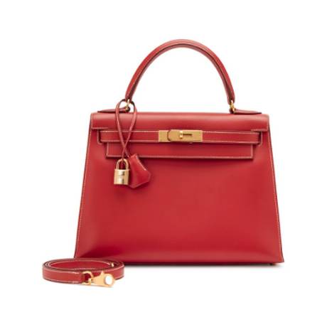 Hermès Kelly 28 Vintage Brique Calf Sellier, box, doré