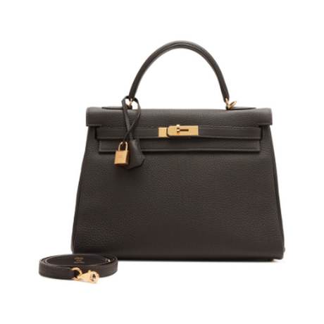 Hermès Kelly 32 Ebene Retourne, Togo, doré