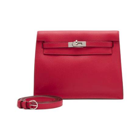 Hermès Kelly Danse II Rouge Casaque, Evercolor, palladié