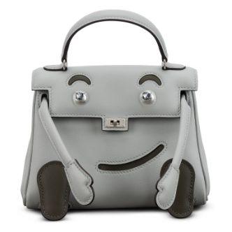 Hermès Kelly Doll « Quelle Idole », Bleu Glacier & Vert Maquis, Swift