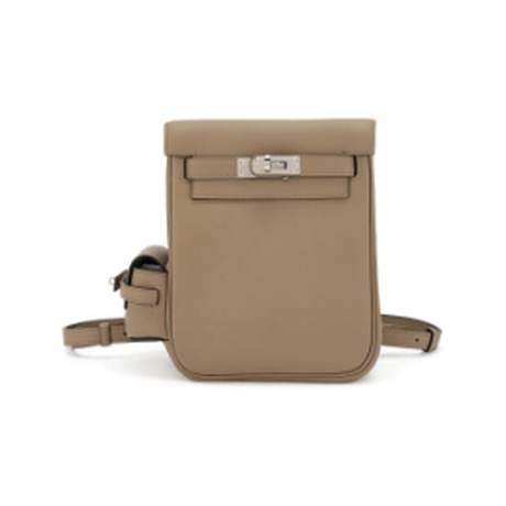 Hermès Kelly Jump à dos Beige Marfa, Swift, palladié