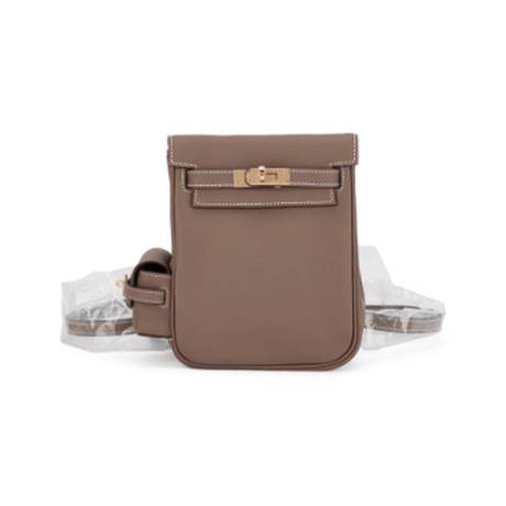 Hermès Kelly Jump à dos Etoupe, Swift, doré