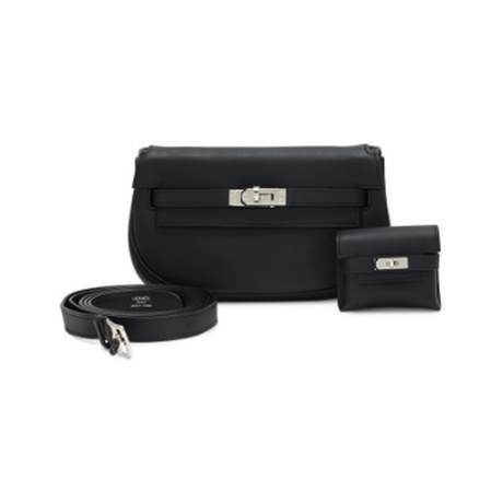 Hermès Kelly Moove Black, Swift, palladié