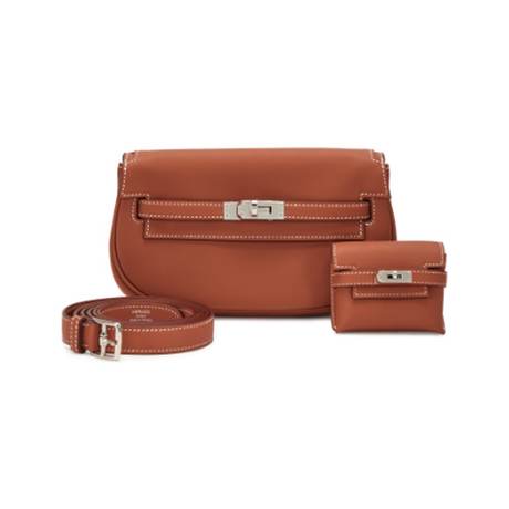 Hermès Kelly Moove Gold, Swift, palladié