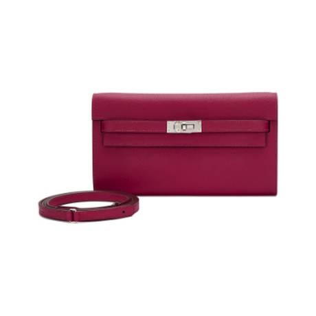 Hermès Kelly To-Go Rubis, Epsom, palladié