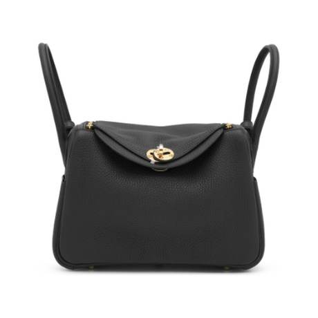 Hermès Lindy 26 Black, Clémence, doré