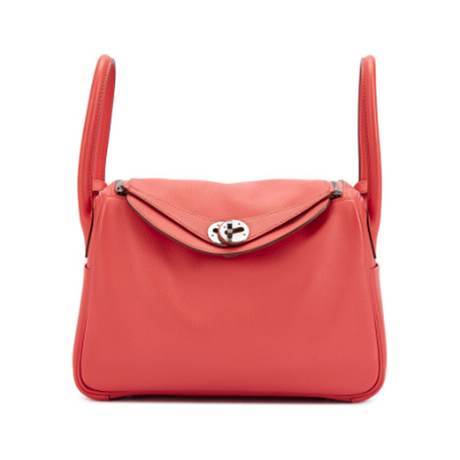 Hermès Lindy 26 Flamingo, Evercolor, palladié