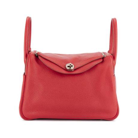 Hermès Lindy 30 Brique & Bougainvillea, Clémence, palladié, édition limitée