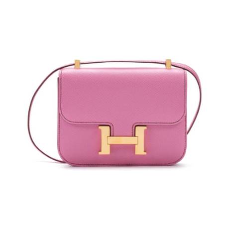 Hermès Micro Constance 14 5P Bubblegum Pink, Epsom, doré