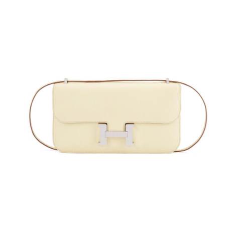 Hermès Milton Constance Élan Jaune, Epsom, palladié