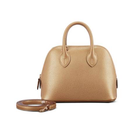 Hermès Mini Bolide 1923 Doré Chamkilight, chèvre, permabrass