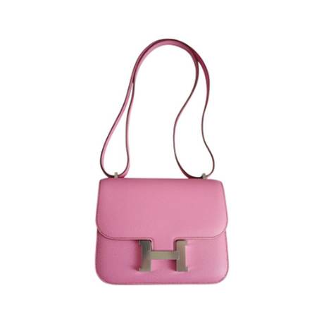 Hermès Mini Constance 18 5P Bubblegum Pink, Epsom, palladié