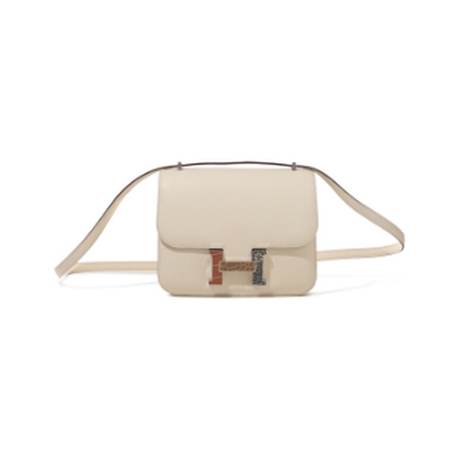 Hermès Mini Constance 18 Ombre Tabac Camel & Sable Nata, Epsom & lézard naturel, édition limitée