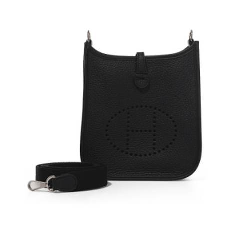 Hermès Mini Evelyne II TPM 16 Black, Clémence, palladié