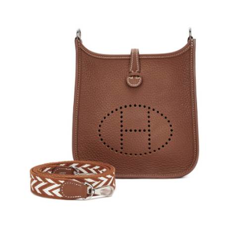 Hermès Mini Evelyne II TPM 16 Gold, Clémence, palladié