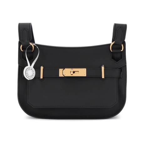 Hermès Mini Jypsière Black, Swift, doré