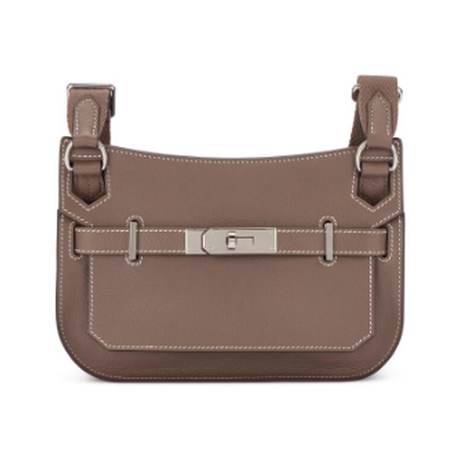 Hermès Mini Jypsière Etoupe, Evercolor, palladié