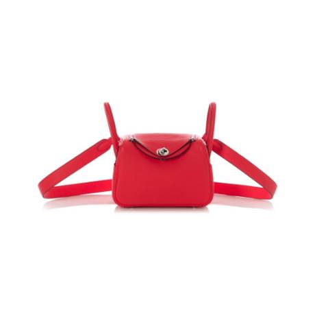Hermès Mini Lindy 20 Rose Texas, Clémence, palladié