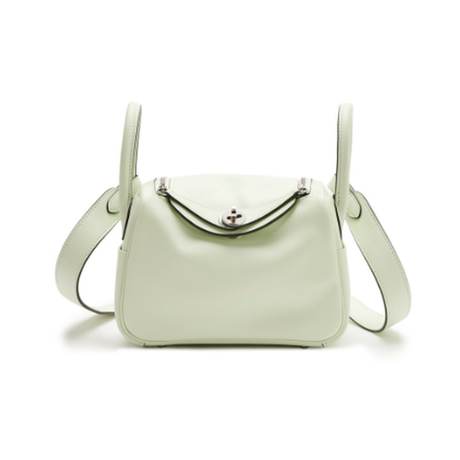 Hermès Mini Lindy 20 Vert Fizz, Swift, palladié