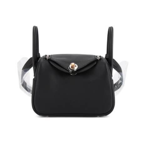 Hermès Mini Lindy II Black, Swift
