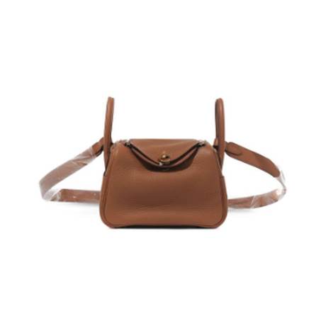 Hermès Mini Lindy II Gold, Clémence, doré