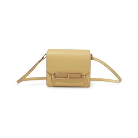 Hermès Mini Roulis 18 Jaune Poussin, Evercolor, doré