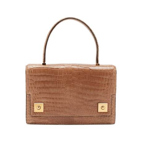 Hermès Piano Naturel Sac, crocodile porosus brillant, doré