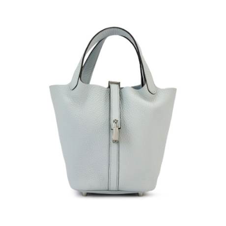Hermès Picotin 18 Bleu Pale, Clémence, palladié