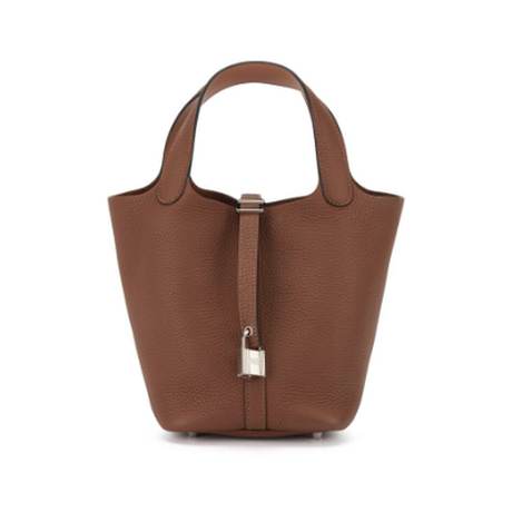 Hermès Picotin Lock 18 Alezan Biscuit Verso, Clémence & Swift, palladié