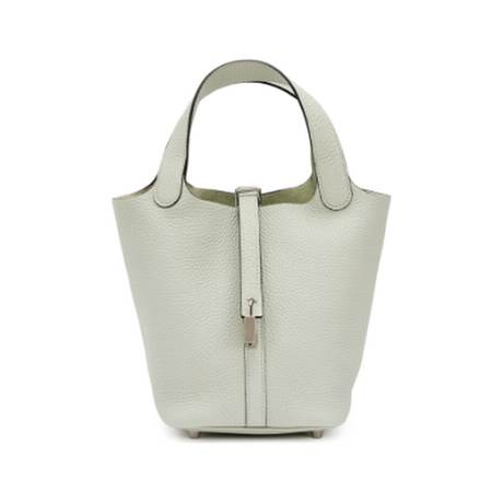 Hermès Picotin Lock 18 Gris Neve, Clémence, palladié