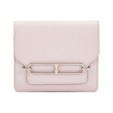 Hermès Roulis Slim Mauve Pale, chèvre Mysore, palladié