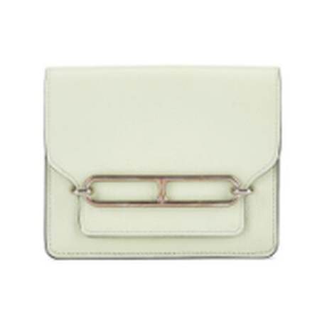 Hermès Roulis Slim Wallet Vert Fizz, Evercolor, palladié