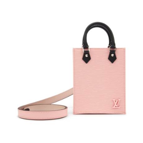 Louis Vuitton Ballerine & Black Petite Sac Plat, Épi Rose, argenté