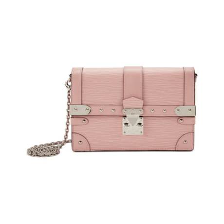 Louis Vuitton Ballerine Malle Chain Wallet avec, Épi & cuir Rose, palladié