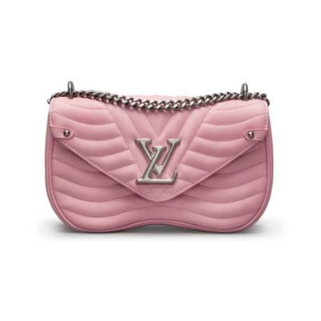 Louis Vuitton Ballerine New Wave MM, matelassé & veau Rose, argenté
