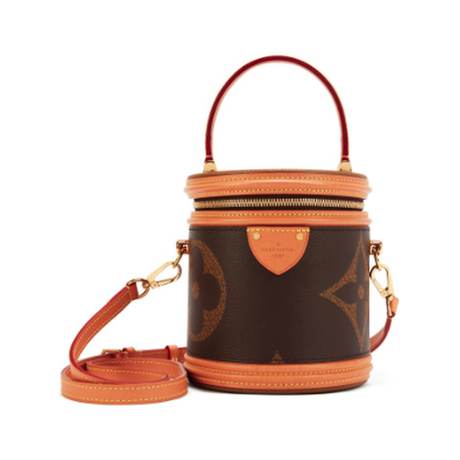 Louis Vuitton Cannes, toile Ebene Reverse Giant Monogram enduite, doré