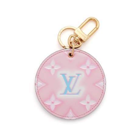 Louis Vuitton Charm, Vernis & cuir Monogram Rose Clair Valentine's Day Illustre Bag, doré