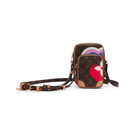 Louis Vuitton Double Paname Set, toile Monogram enduite Multicolor Game On, doré
