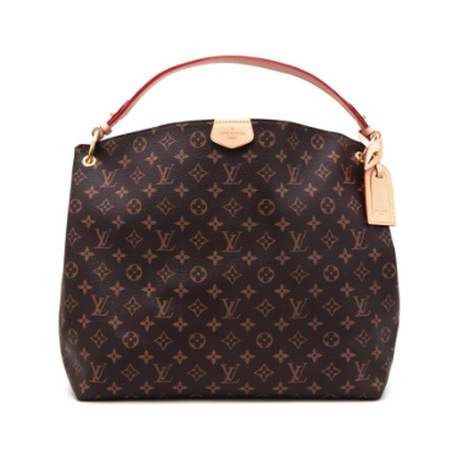 Louis Vuitton Graceful MM, toile Ebene Monogram enduite, doré