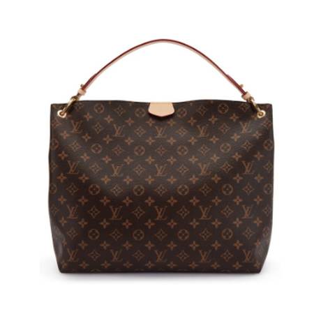 Louis Vuitton Graceful MM, toile Monogram enduite Brown, doré