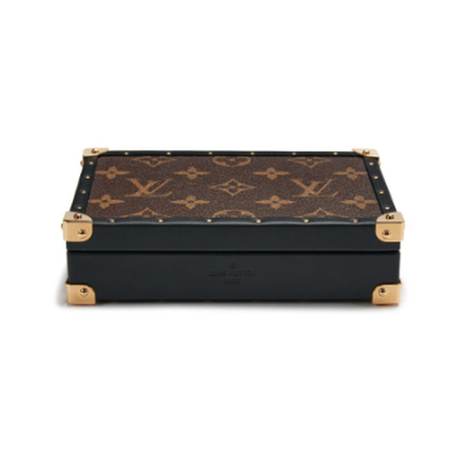 Louis Vuitton Jewelry Box, toile Monogram enduite Brown, doré