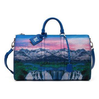 Louis Vuitton Keepall Bandoulière 50 « Landscape », jacquard polyester multicolore, Virgil Abloh