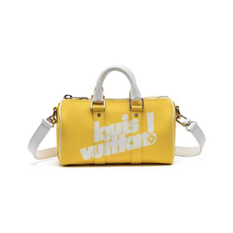 Louis Vuitton Keepall XS, vachette Yellow LV Everyday, argenté, Virgil Abloh
