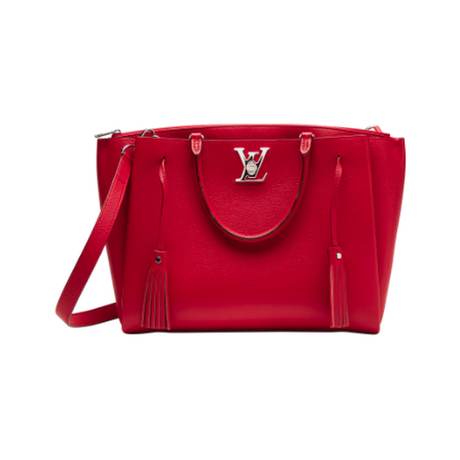 Louis Vuitton Lockmeto, veau Rubis Skin, argenté