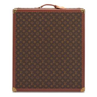 Louis Vuitton Malle à chaussures « Gemine » 12 paires, toile Monogram, laiton