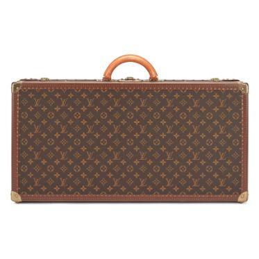 Louis Vuitton Malle à chaussures « Gemine » 8 paires, toile Monogram, laiton