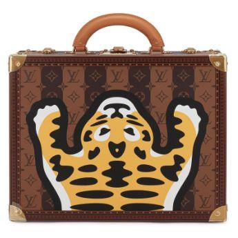 Louis Vuitton Malle « LV x Nigo Human Made », toile Monogram brune multicolore, édition limitée