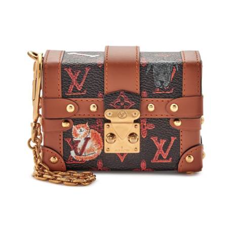 Louis Vuitton Mini Essential Malle, toile Catogram enduite, doré, Grace Coddington