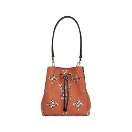 Louis Vuitton MM Bucket, toile Monogram Giant Brown Jungle Néonoé, doré