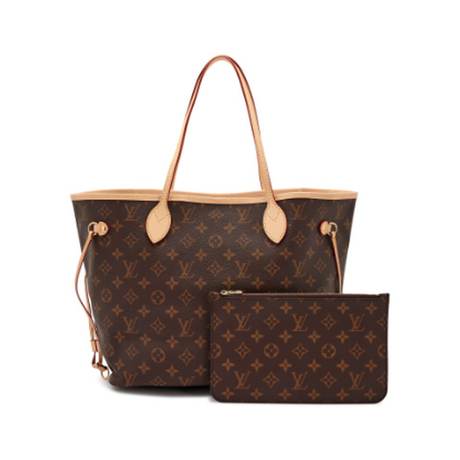 Louis Vuitton Neverfull MM, toile Ebene Monogram enduite Brown, doré